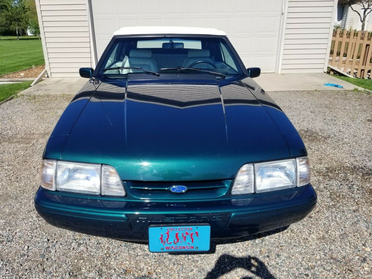 1990 Green Ford Mustang Convertible