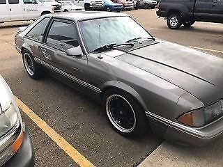 1990 Gray Ford Mustang Hatchback