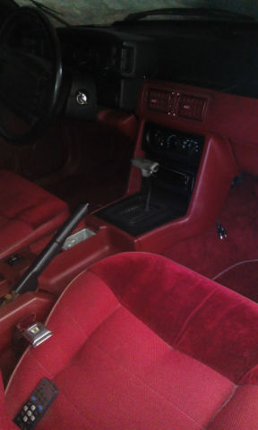 1990 Strawberry Ford Mustang 2 Door Hatchback
