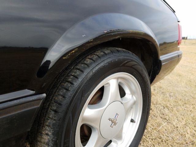 1990 Black Ford Mustang Hatchback