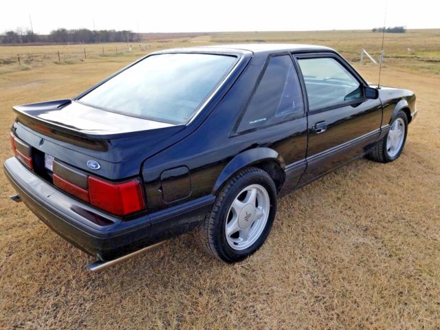 1990 Black Ford Mustang Hatchback