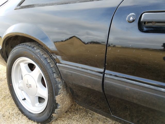 1990 Black Ford Mustang Hatchback