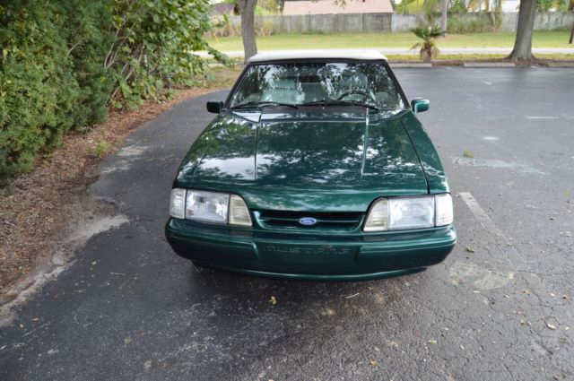 1990 Green Ford Mustang Convertible