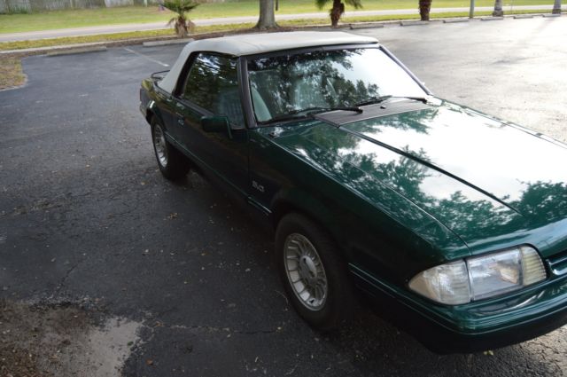 1990 Green Ford Mustang Convertible