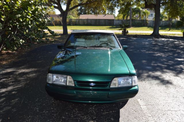 1990 Green Ford Mustang Convertible