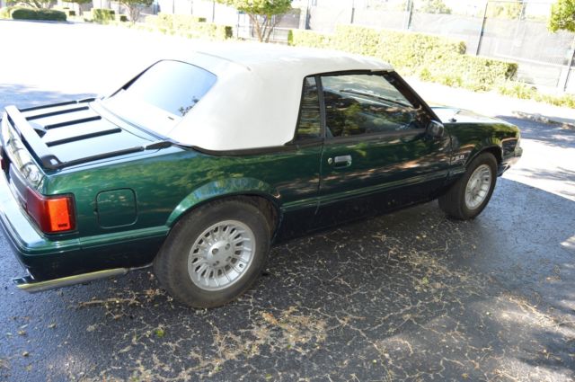 1990 Green Ford Mustang Convertible