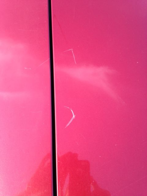 1990 Red Ford Mustang Convertible