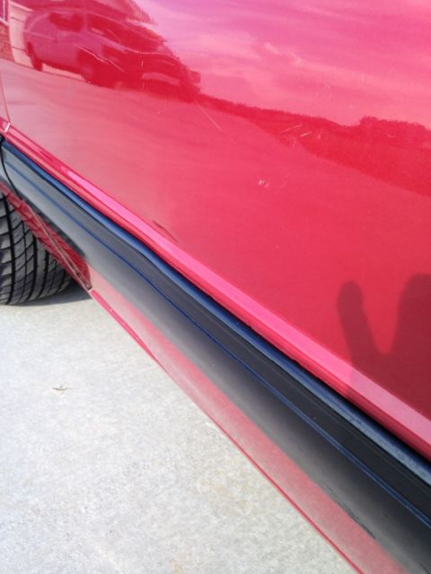 1990 Red Ford Mustang Convertible