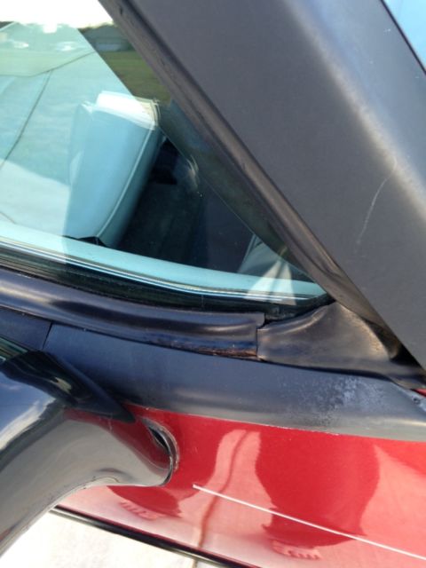 1990 Red Ford Mustang Convertible