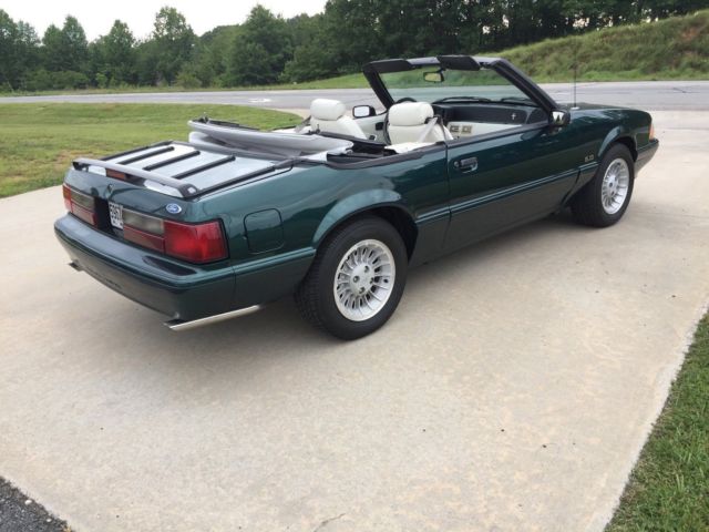 1990 Green Ford Mustang Convertible