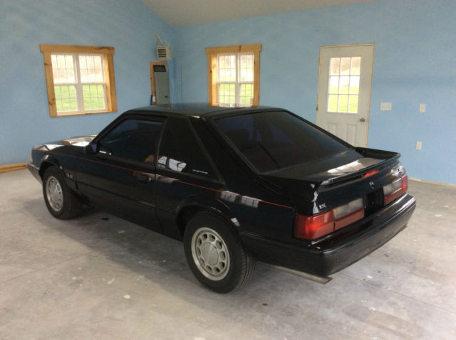 1990 Black Ford Mustang Hatchback