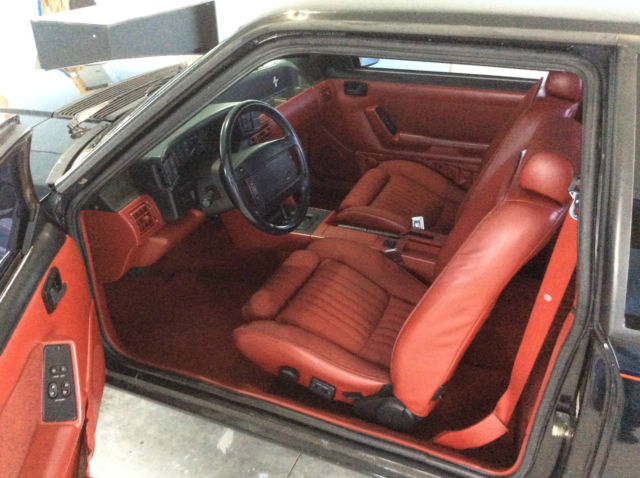 1990 Black Ford Mustang Hatchback