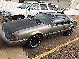 1990 Gray Ford Mustang Hatchback