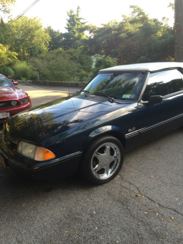 1990 Twilight Blue Ford Mustang Convertible