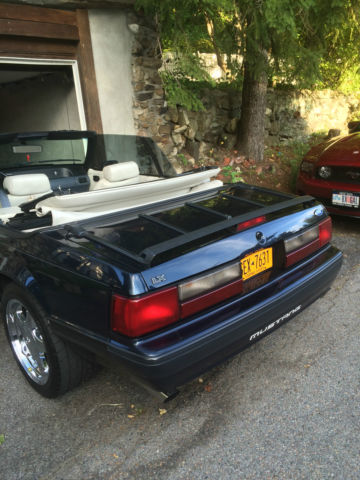 1990 Twilight Blue Ford Mustang Convertible