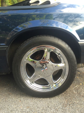 1990 Twilight Blue Ford Mustang Convertible