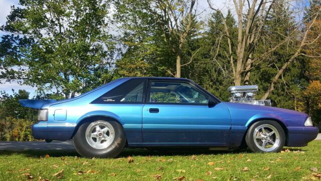 1990 Chrome Illusion True Blasberry Ford Mustang Hatchback