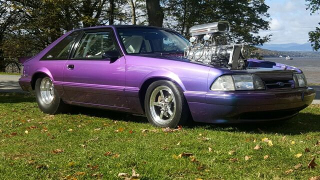 1990 Chrome Illusion True Blasberry Ford Mustang Hatchback