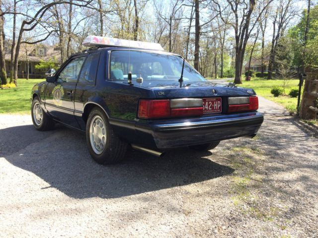 1990 Blue Ford Mustang Coupe