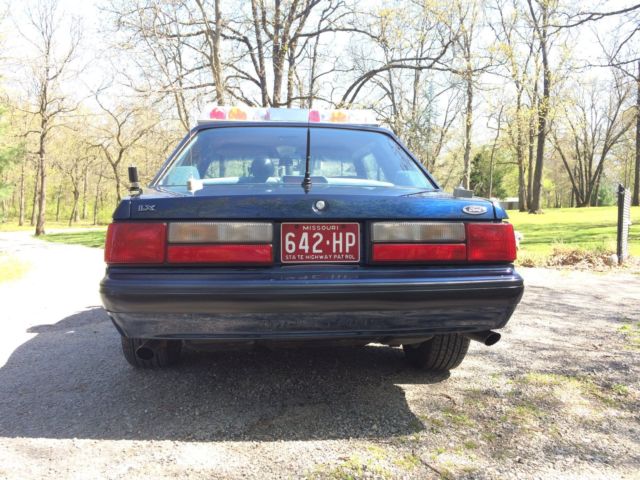 1990 Blue Ford Mustang Coupe
