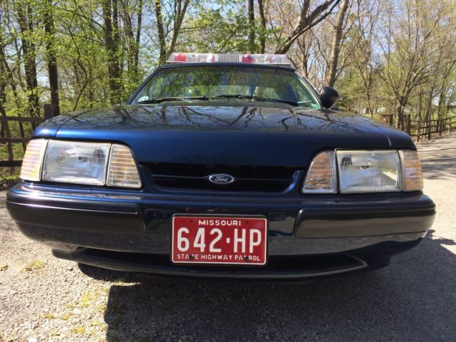 1990 Blue Ford Mustang Coupe