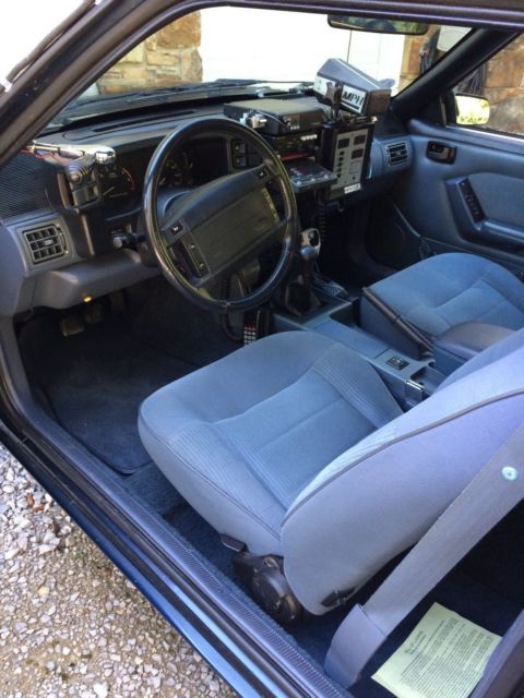 1990 Blue Ford Mustang Coupe