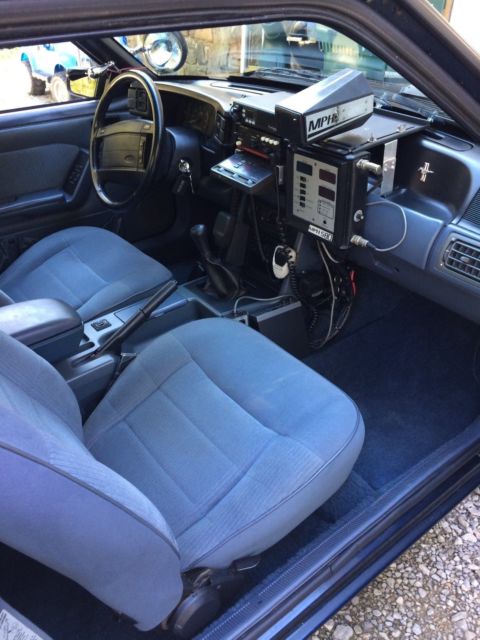 1990 Blue Ford Mustang Coupe