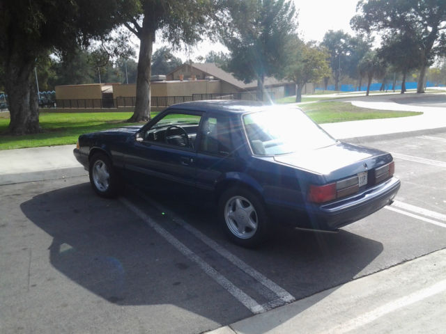 1990 Twlight Blue Ford Mustang Sedan