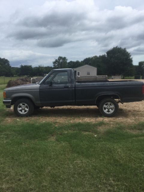 1990 Gray Ford Ranger Standard Cab Pickup