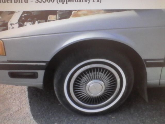 1990 Blue Ford Thunderbird Coupe