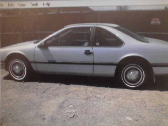 1990 Blue Ford Thunderbird Coupe