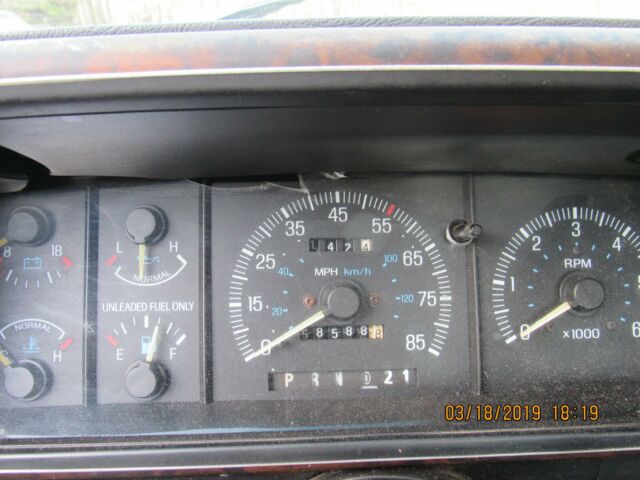 1990 Blue Ford F-250 Extended Cab Pickup