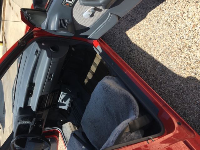 1990 Red Chevrolet Metro Convertible
