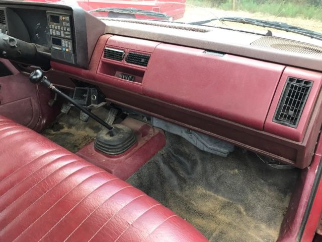 1990 Red GMC Sierra 2500 Standard Cab Pickup