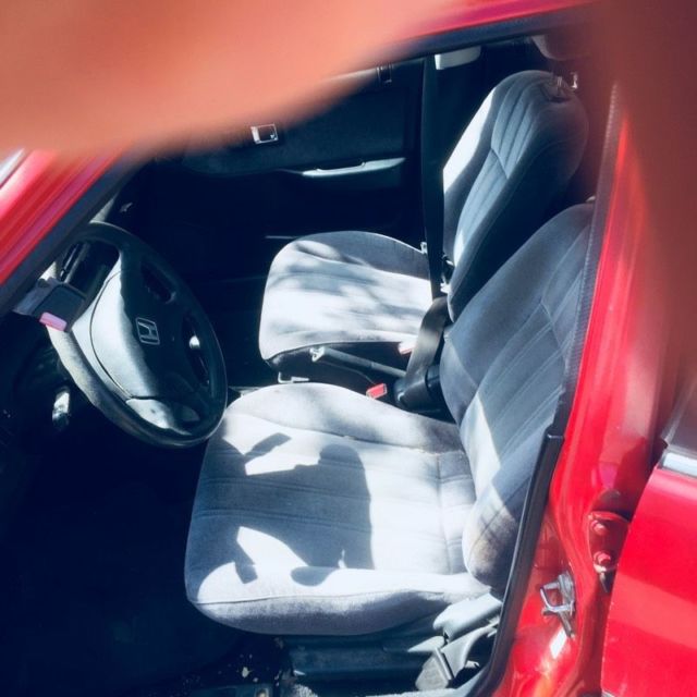 1990 Red Honda Civic Sedan