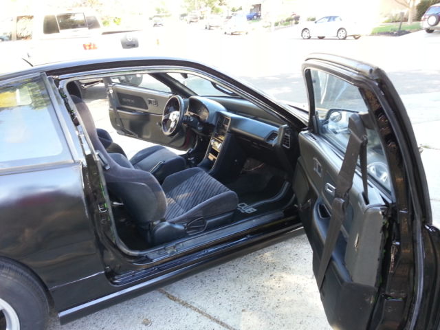 1990 Black Honda CRX Coupe