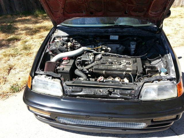 1990 Black Honda CRX Coupe