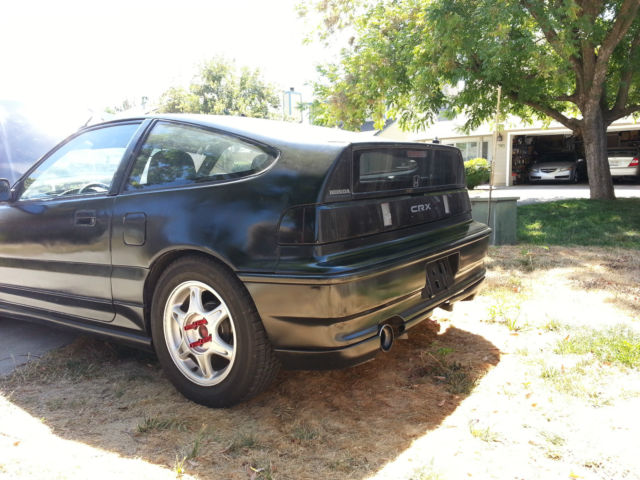 1990 Black Honda CRX Coupe