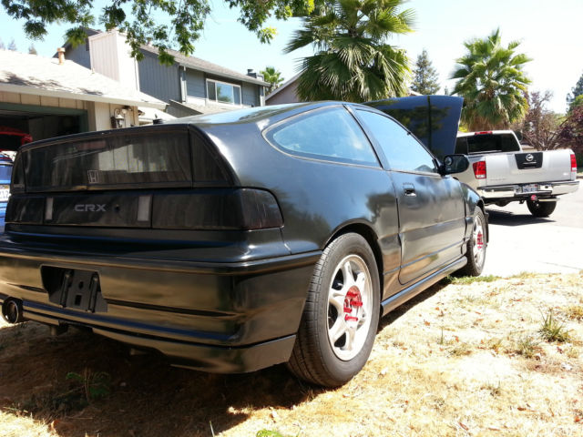 1990 Black Honda CRX Coupe