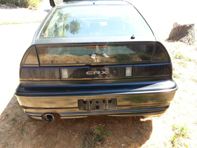 1990 Black Honda CRX Coupe