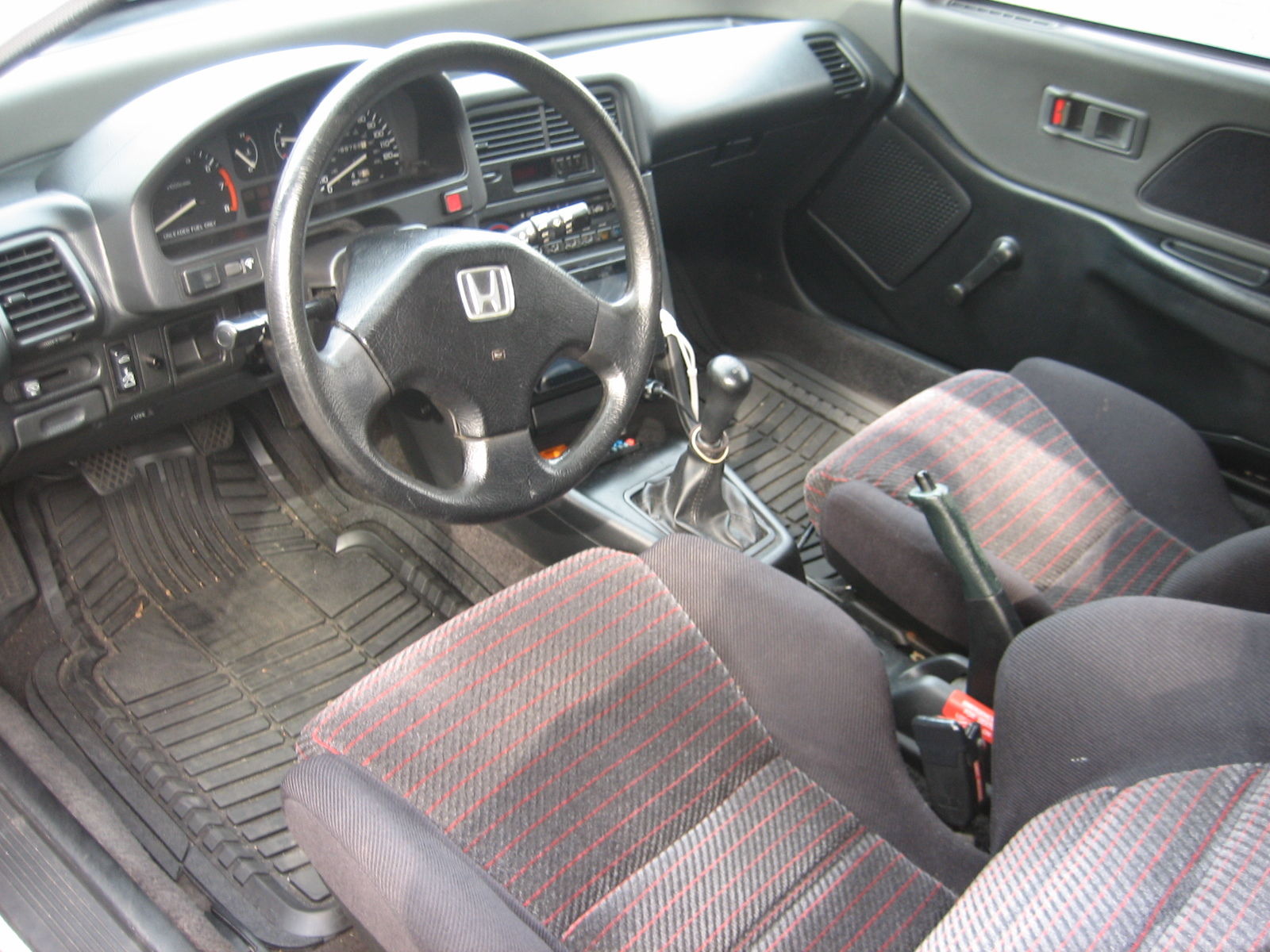 1990 White Honda CRX Hatchback