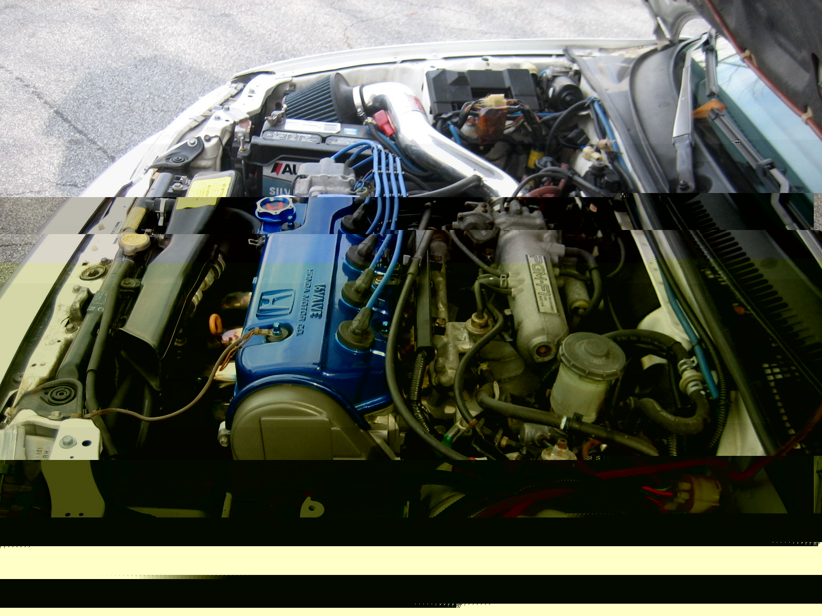 1990 White Honda CRX Hatchback