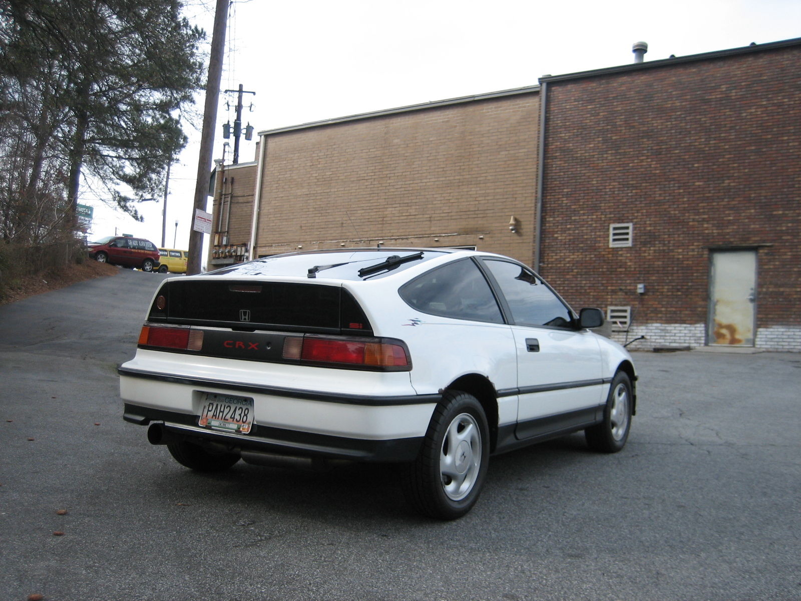 1990 White Honda CRX Hatchback