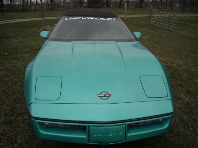 1990 Turquoise Metallic Chevrolet Corvette Convertible