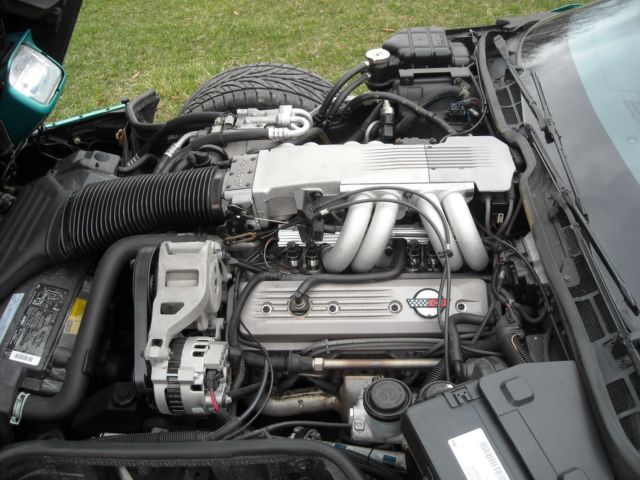 1990 Turquoise Metallic Chevrolet Corvette Convertible