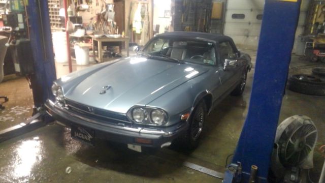 1990 Blue Jaguar XJS Convertible