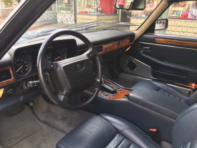 1990 Blue Jaguar XJS Convertible