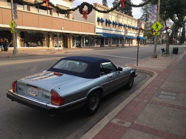 1990 Blue Jaguar XJS Convertible