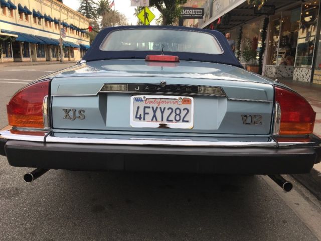 1990 Blue Jaguar XJS Convertible