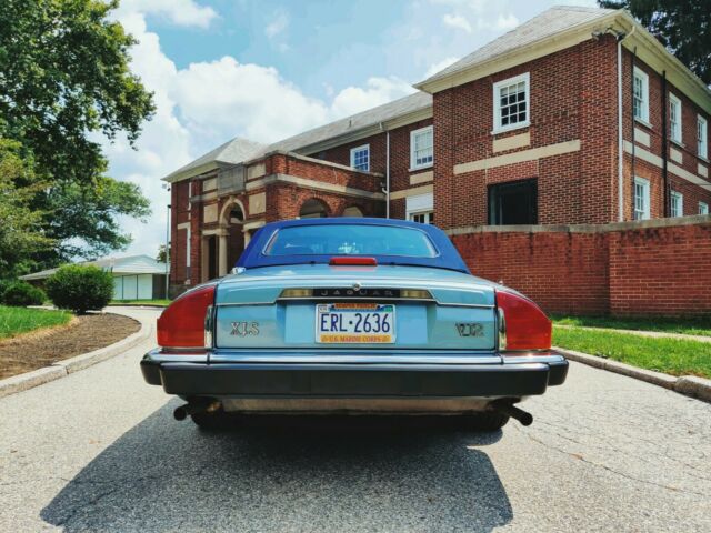 1990 Diamond Blue Jaguar XJS Convertible